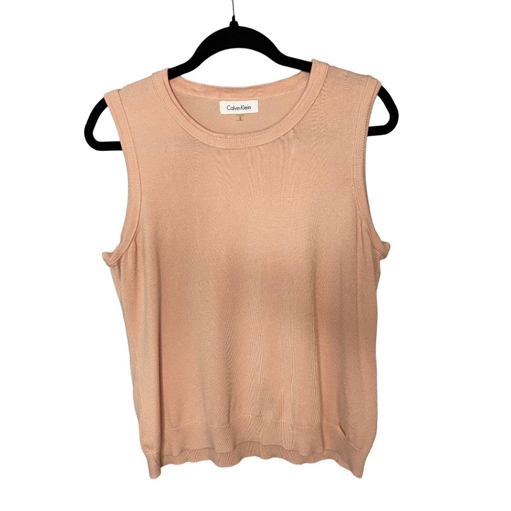 Calvin Klein Salmon Sweater Tank Top Size Large